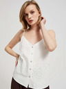 Moodo Top alb pentru femei Moodo