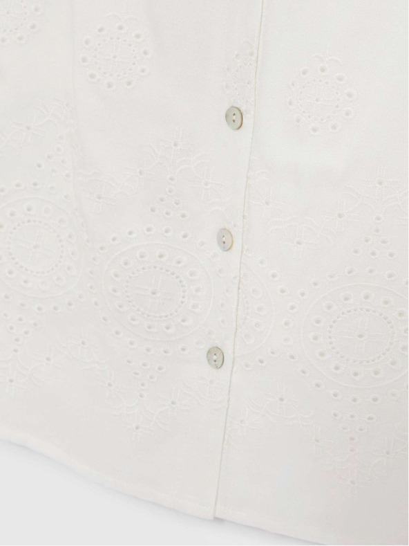 Moodo Top alb pentru femei Moodo