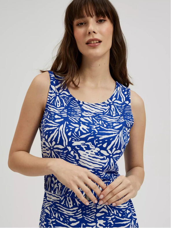 Moodo Rochie midi cu model albastru Moodo