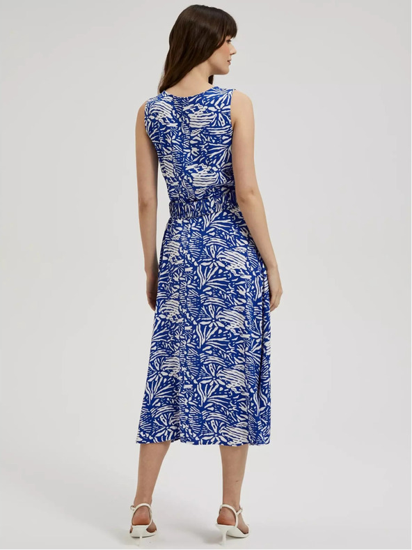 Moodo Rochie midi cu model albastru Moodo