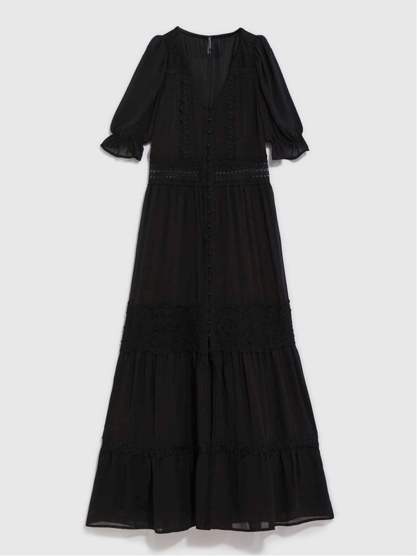 Moodo Rochie lungă neagră de damă Moodo