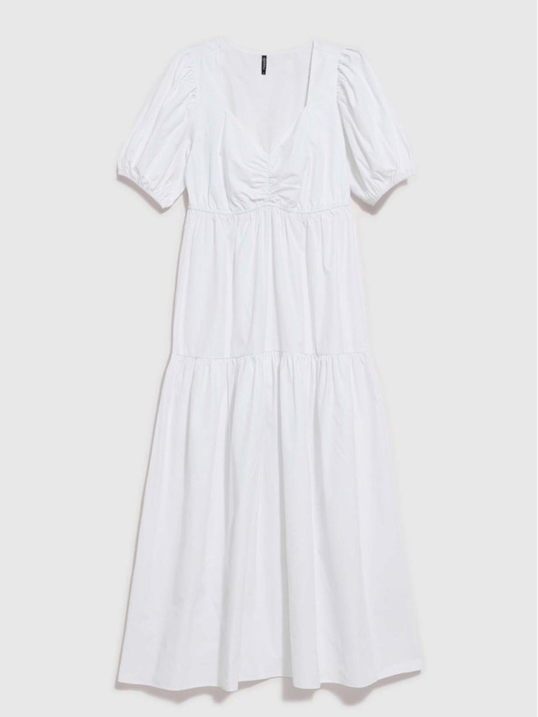 Moodo Rochie albă de damă Moodo