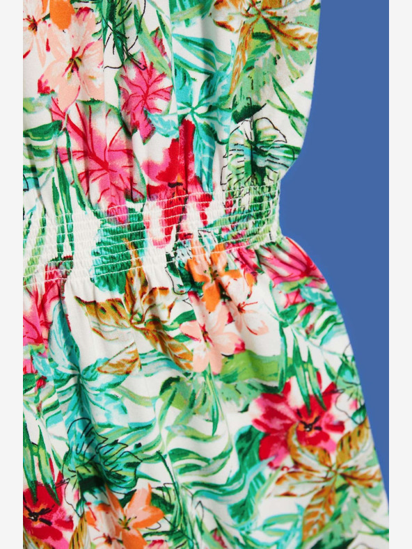 Moodo Rochie cu model verde și alb Moodo