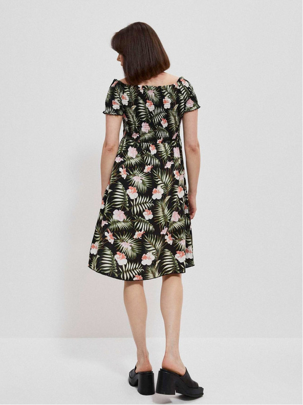 Moodo Rochie cu motive din viscoză Moodo