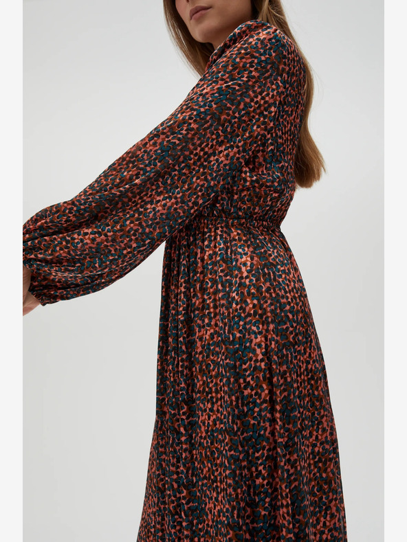 Moodo Rochie cu model pentru femei portocalie și maro Moodo