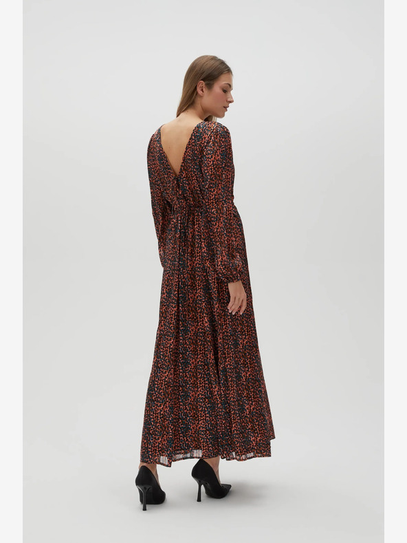 Moodo Rochie cu model pentru femei portocalie și maro Moodo