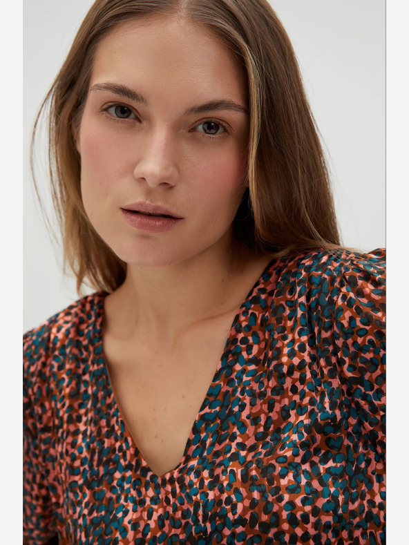 Moodo Rochie cu model pentru femei portocalie și maro Moodo