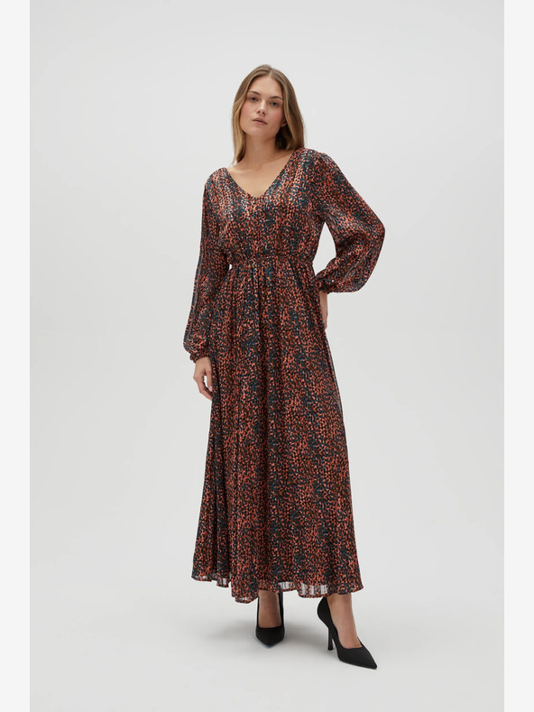 Moodo Rochie cu model pentru femei portocalie și maro Moodo