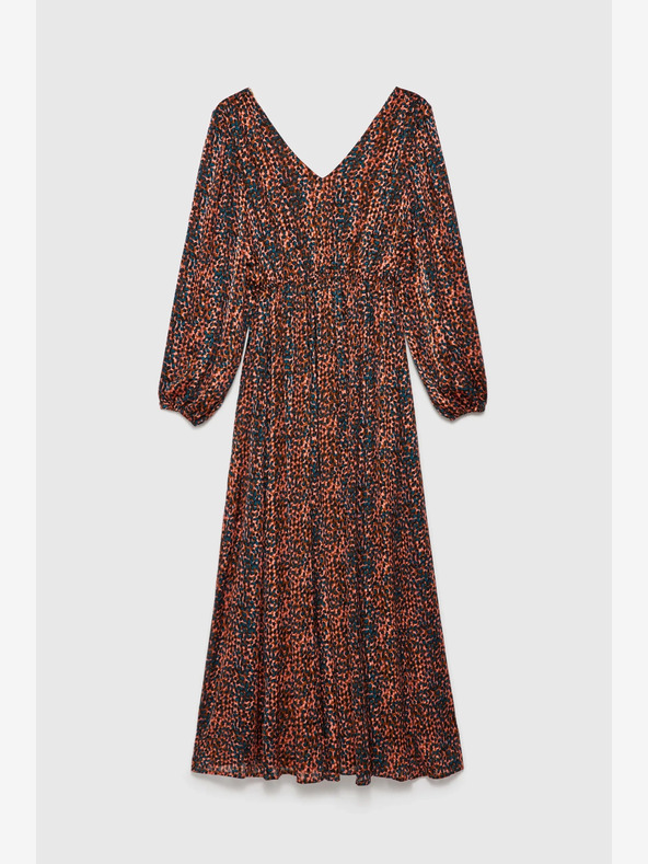 Moodo Rochie cu model pentru femei portocalie și maro Moodo