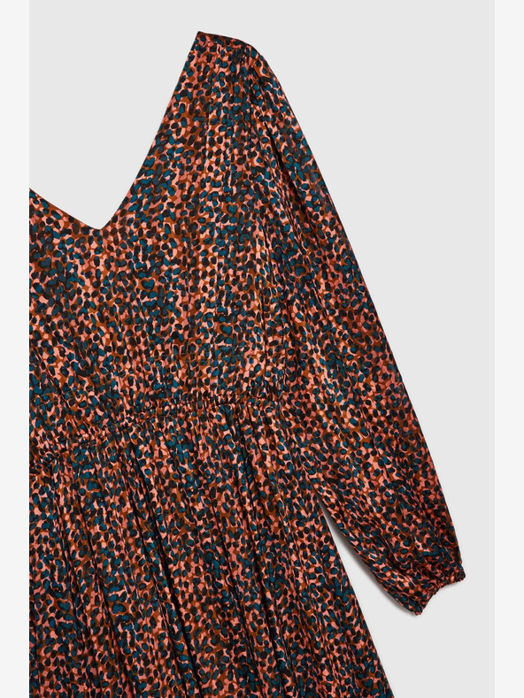 Moodo Rochie cu model pentru femei portocalie și maro Moodo