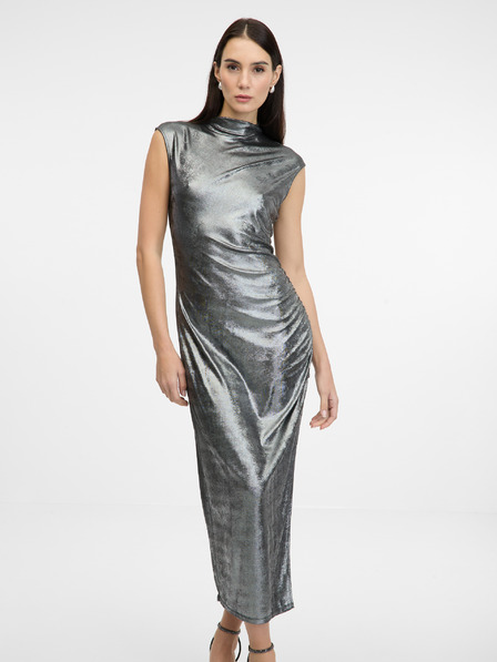 Orsay Rochie midi argintie pentru femei ORSAY