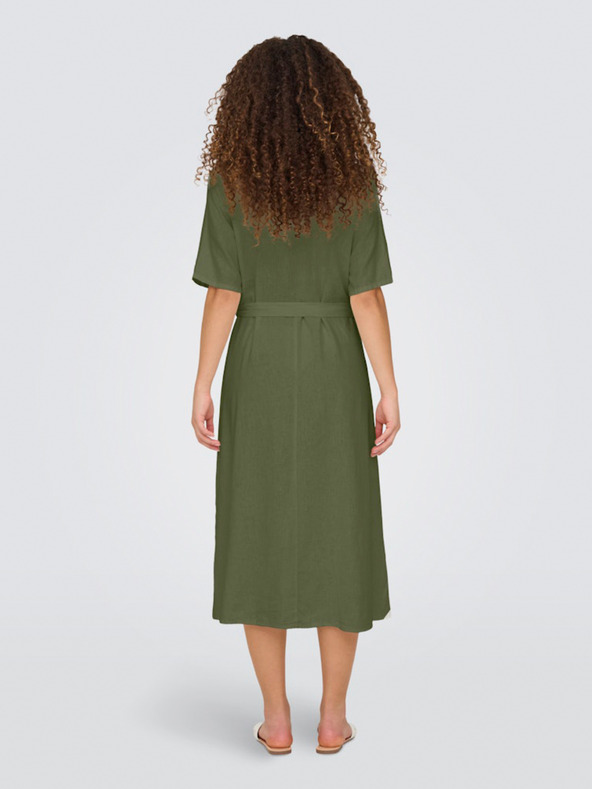 Jacqueline de Yong Rochie cămașă kaki pentru femei JDY