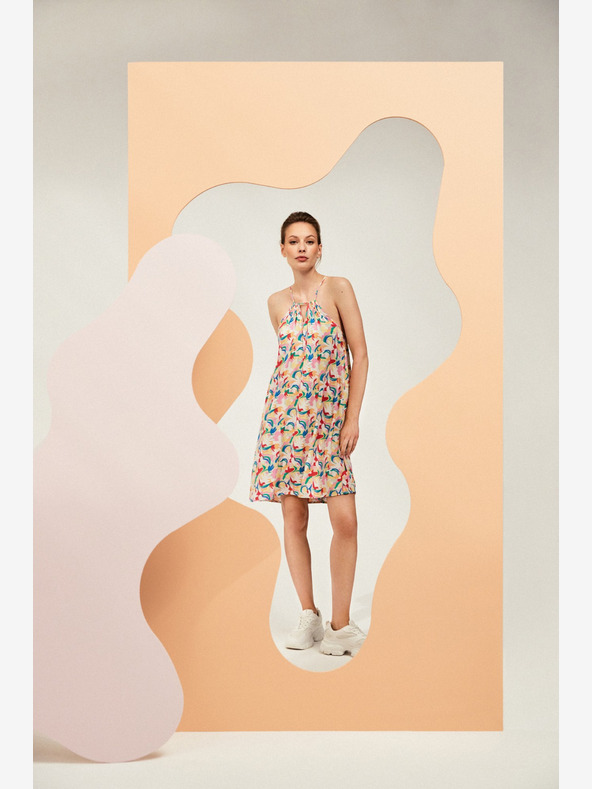 Moodo Rochie de vară fără bretele cu model Moodo