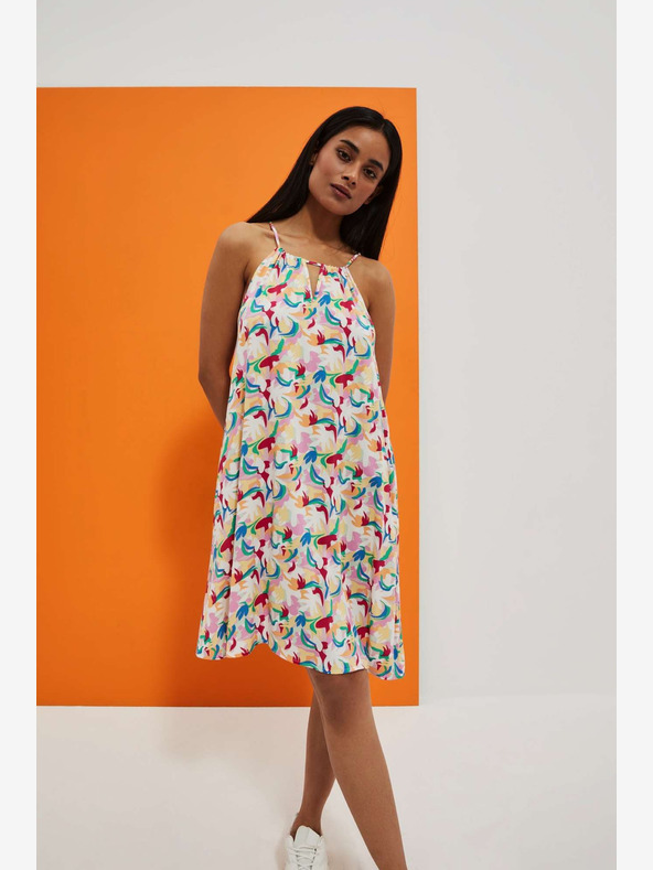 Moodo Rochie de vară fără bretele cu model Moodo