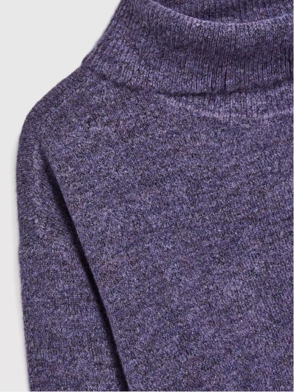 Moodo Pulover cu guler înalt violet Moodo