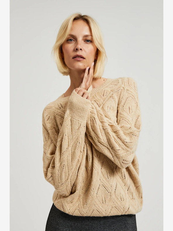 Moodo Pulover pentru femei Moodo Beige