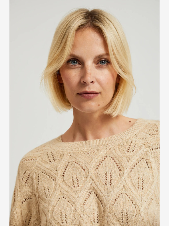Moodo Pulover pentru femei Moodo Beige