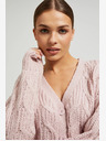 Moodo Cardigan de damă roz deschis Moodo