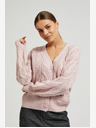 Moodo Cardigan de damă roz deschis Moodo