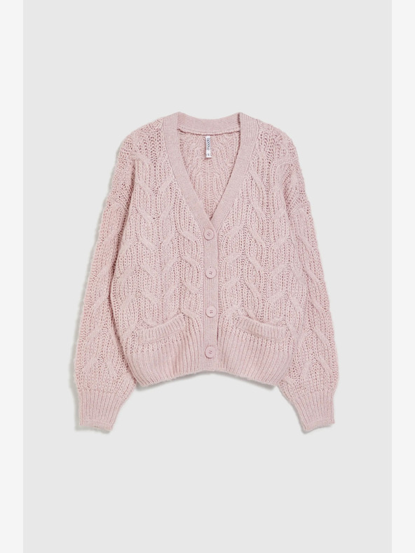 Moodo Cardigan de damă roz deschis Moodo
