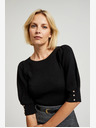 Moodo Pulover negru pentru femei Moodo