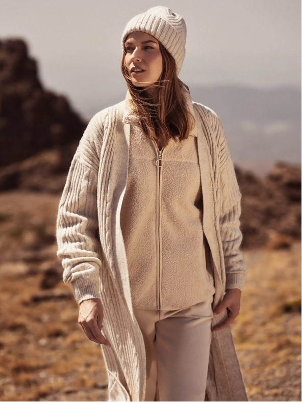 Moodo Cardigan lung bej Moodo