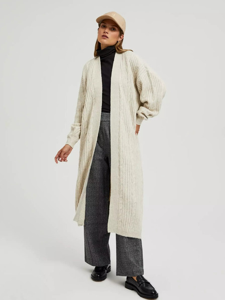 Moodo Cardigan lung bej Moodo