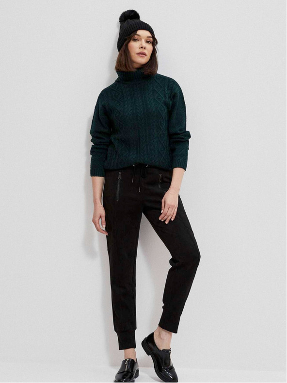 Moodo Pulover pentru femei verde închis Moodo