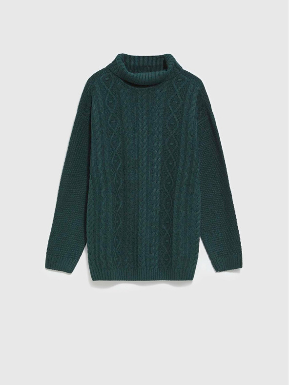 Moodo Pulover pentru femei verde închis Moodo