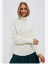 Moodo Pulover crem pentru femei Moodo