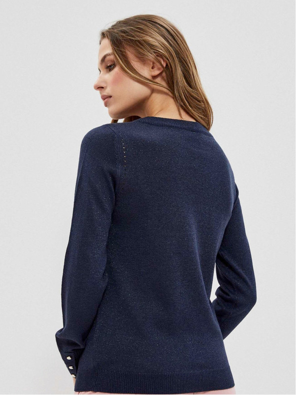 Moodo Pulover albastru închis pentru femei Moodo