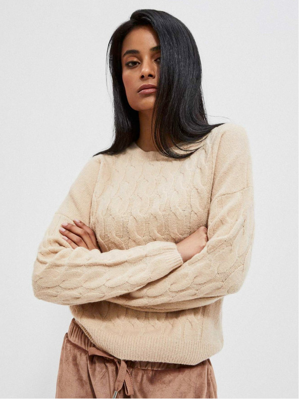 Moodo Pulover pentru femei Moodo Beige