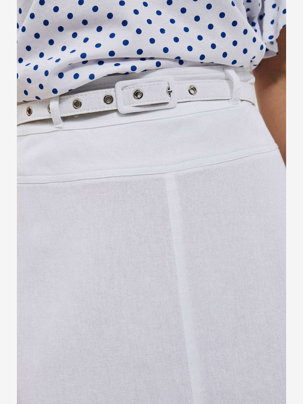 Moodo Fustă albă de damă Moodo