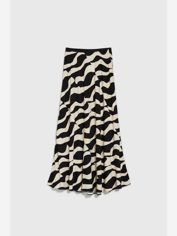 Moodo Fustă cu model Moodo Bej și Negru pentru femei