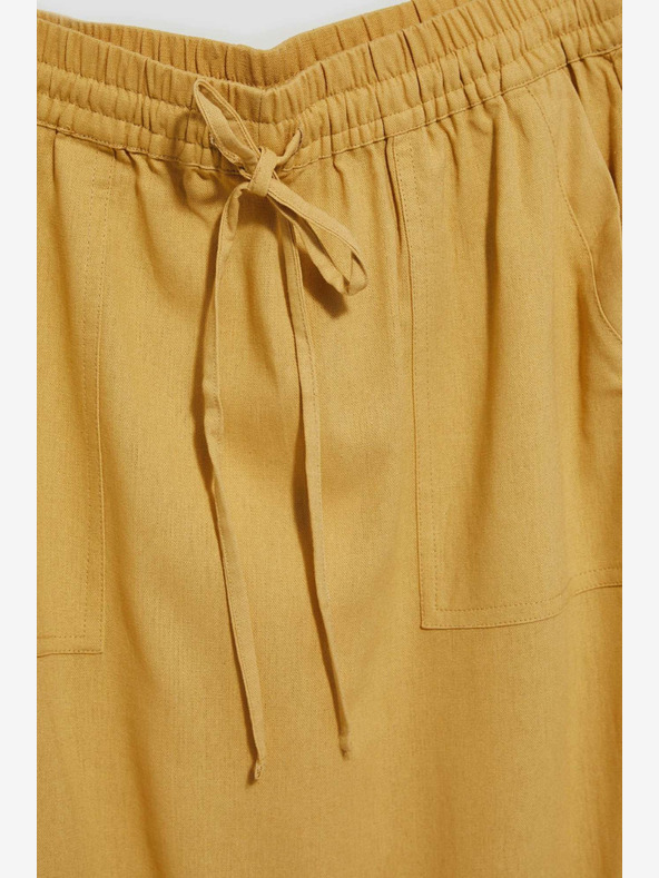 Moodo Fustă galbenă cu buzunare Moodo