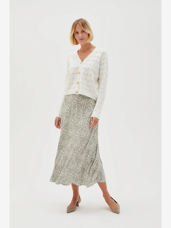 Moodo Fustă cu model verde și alb Moodo pentru femei