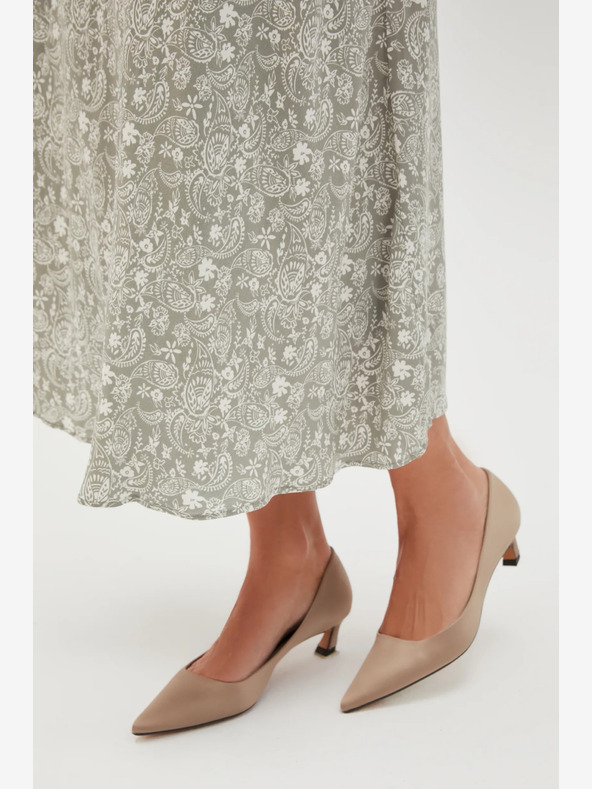 Moodo Fustă cu model verde și alb Moodo pentru femei