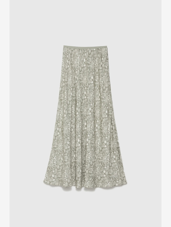 Moodo Fustă cu model verde și alb Moodo pentru femei