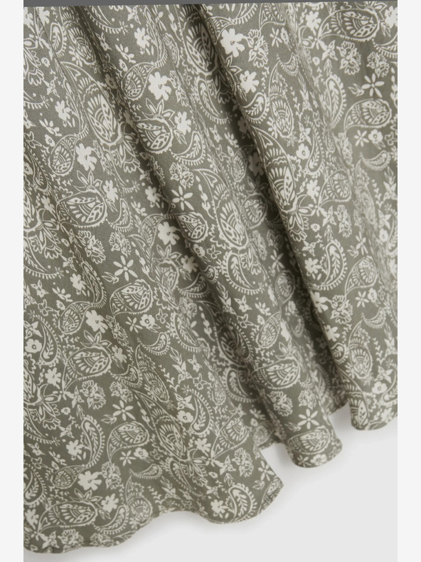 Moodo Fustă cu model verde și alb Moodo pentru femei