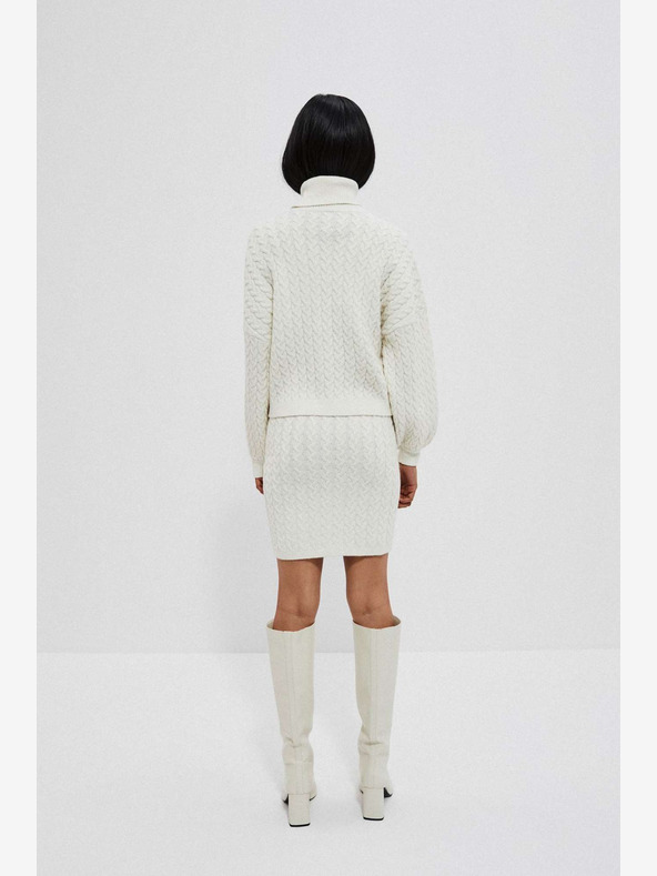 Moodo Fustă crem pentru femei Moodo