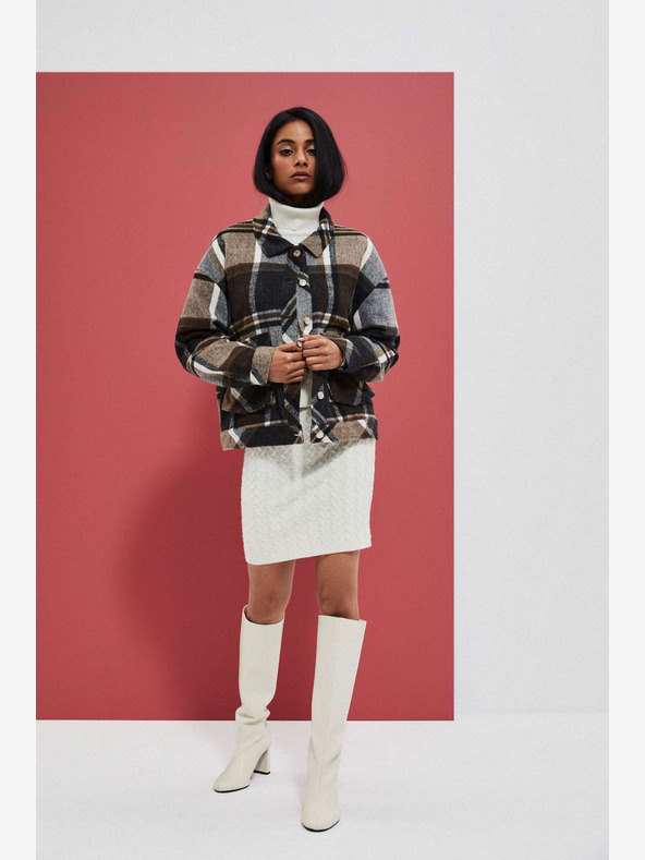 Moodo Fustă crem pentru femei Moodo