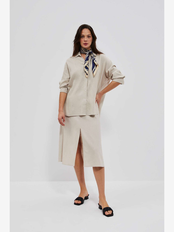 Moodo Fustă pentru femei Moodo Beige