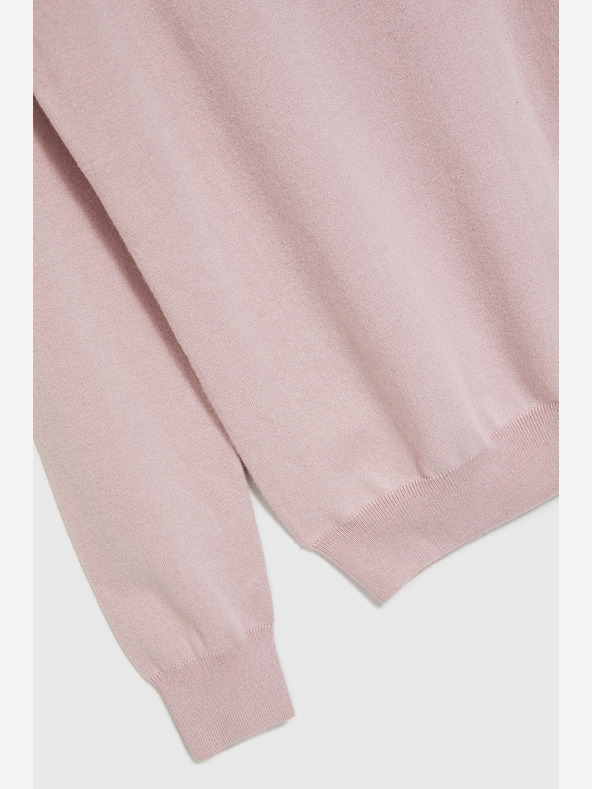 Moodo Pulover cu guler înalt pentru femei roz deschis Moodo