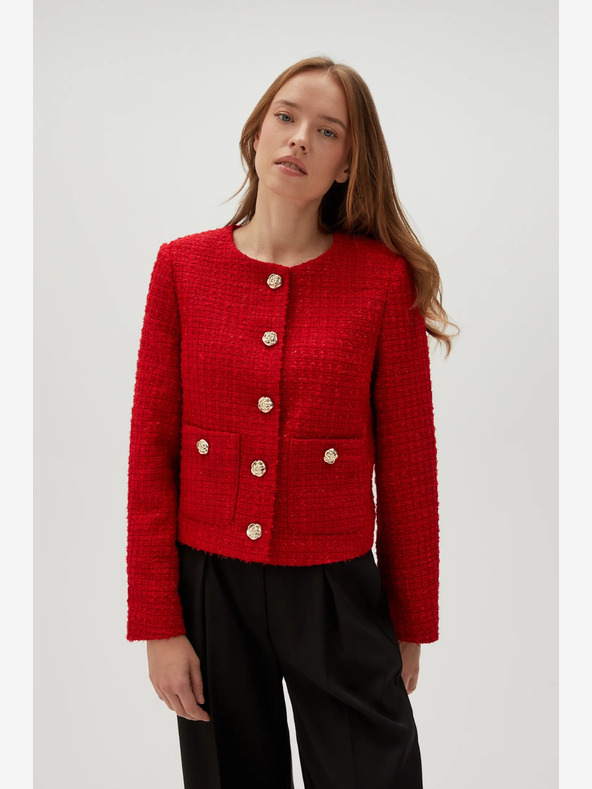 Moodo Jachetă cu nasturi roșii Moodo