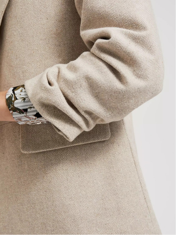 Moodo Blazer de damă bej Moodo