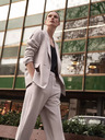 Moodo Blazer de damă bej Moodo