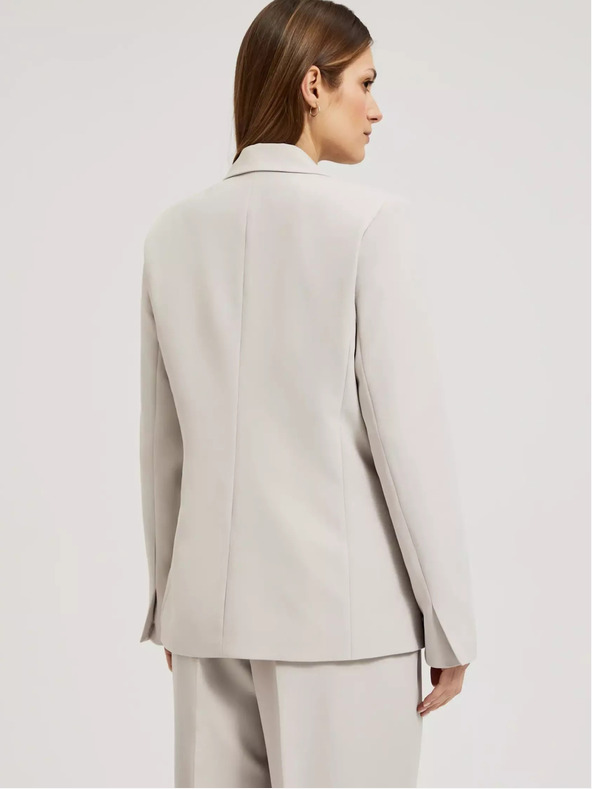 Moodo Blazer de damă bej Moodo