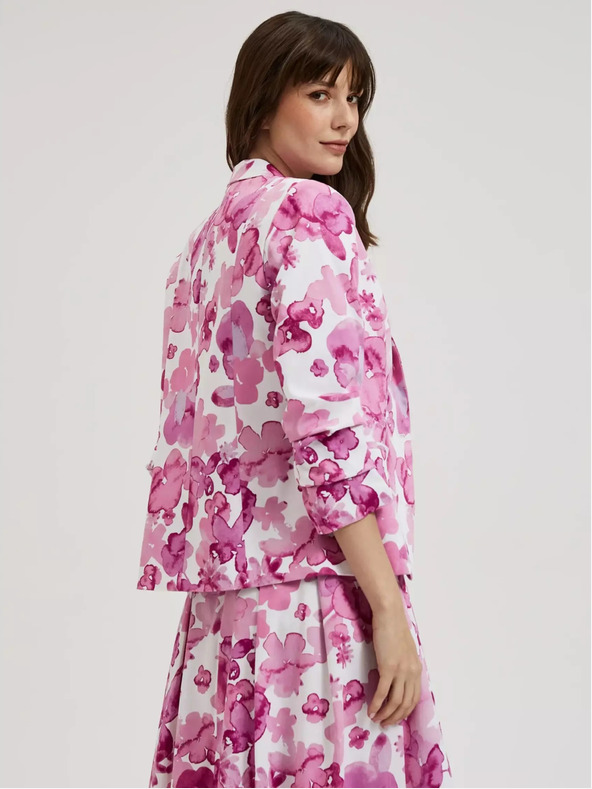 Moodo Jachetă roz cu model Moodo