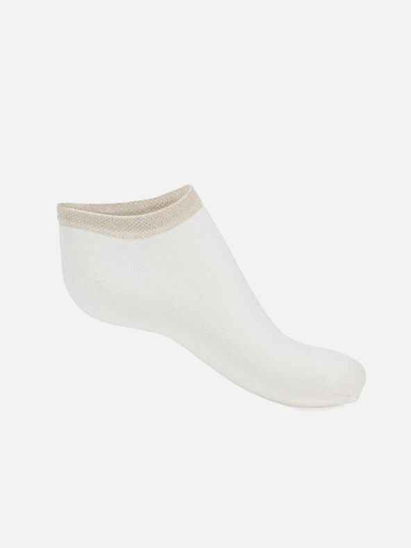 Geox Șosete pentru femei albe și gri, pachet de 2 Geox