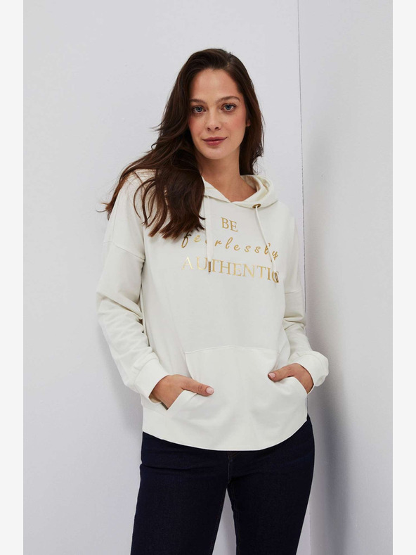 Moodo Hanorac de damă crem Moodo